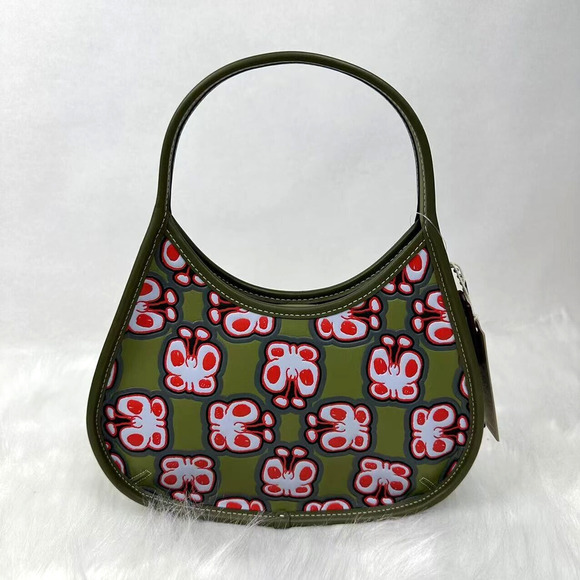 Coach Ergo bag In Coachtopia Leather With Butterfly Print Rainbow CQ828 NWT - Picture 3 of 10
